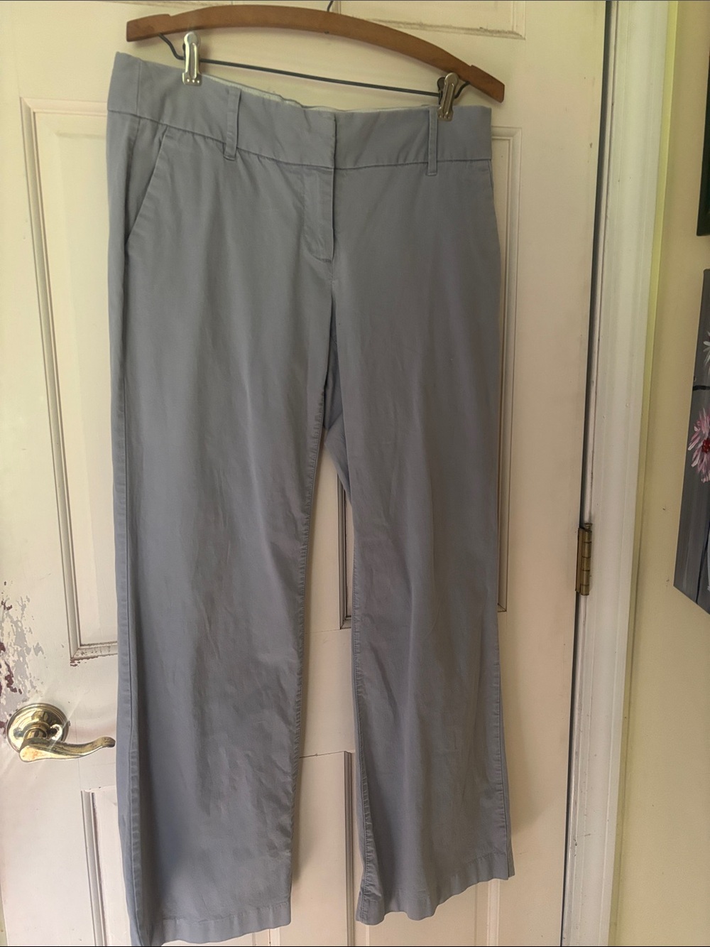 J. Crew Straight Leg Pants in Light Gray size 8S